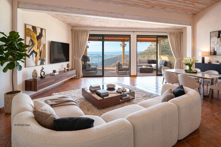 LA TURBIE - MAISON - VUE MER