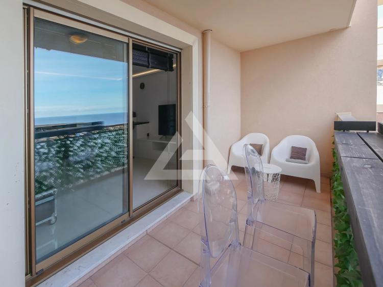 CAP D'AIL - 2P VUE MER - FRONTIERE MONACO