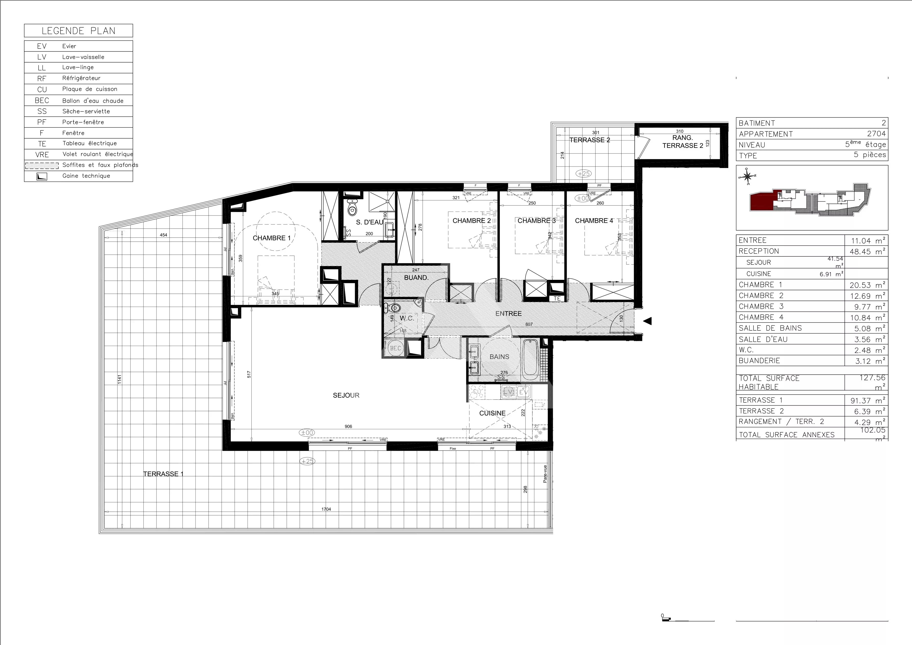 ALTA MARE - BEAUSOLEIL - 5 PIECES - RESIDENCE NEUVE AUX PORTES DE MONACO