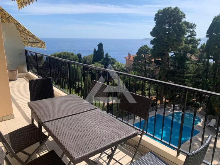 CAP D'AIL - 3 PIECES TRAVERSANT - PISCINE ET GARAGE