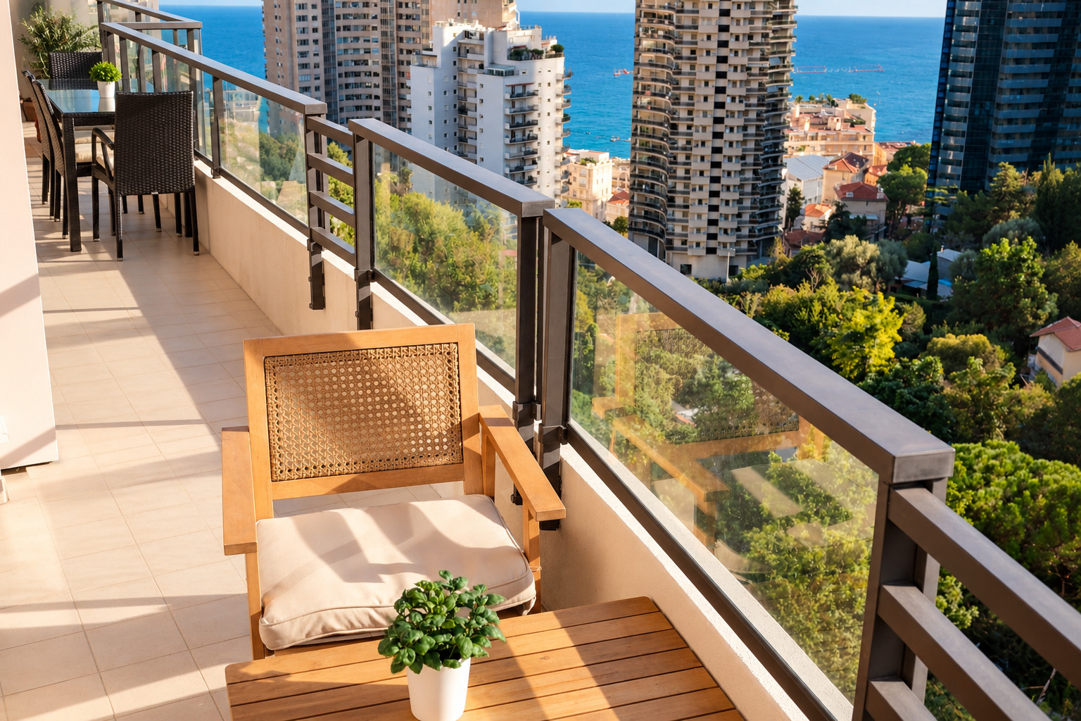 BEAUSOLEIL – SUPERBE 3 PIÈCES AVEC TERRASSE ET VUE MER - AUX PORTES DE MONACO