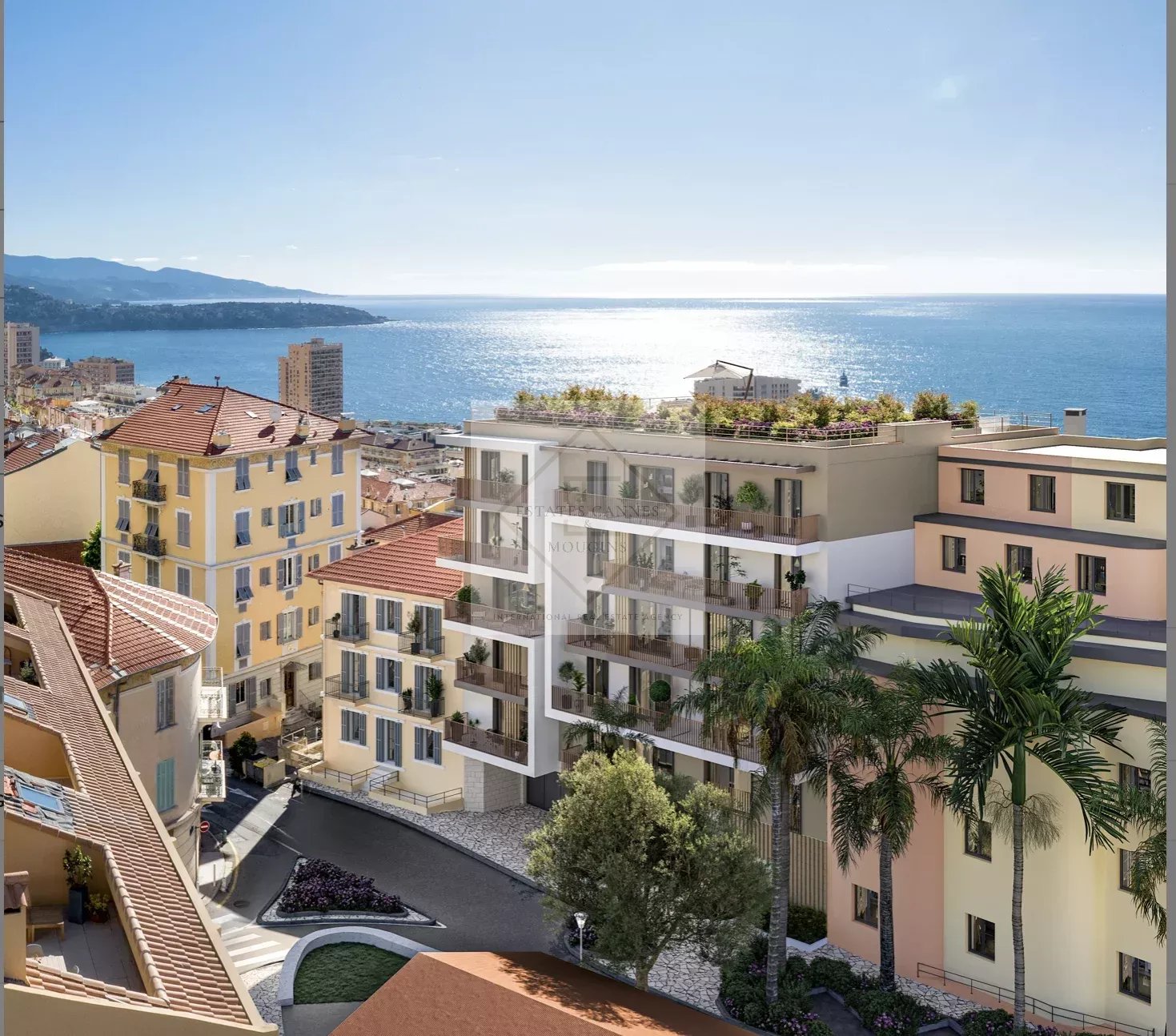 Luxueuse villa sur toit aux portes de Monaco