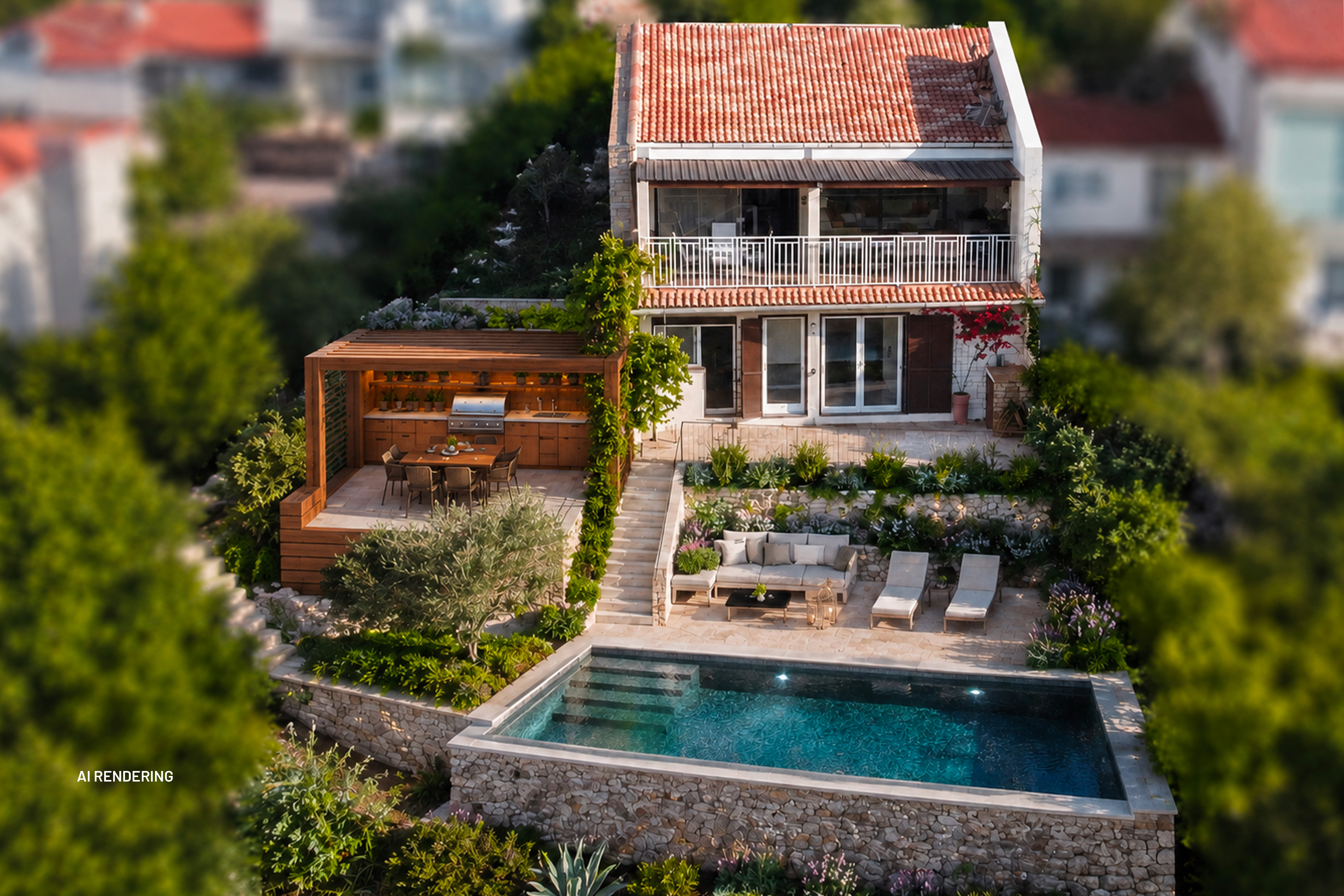 LA TURBIE - MAISON - VUE MER